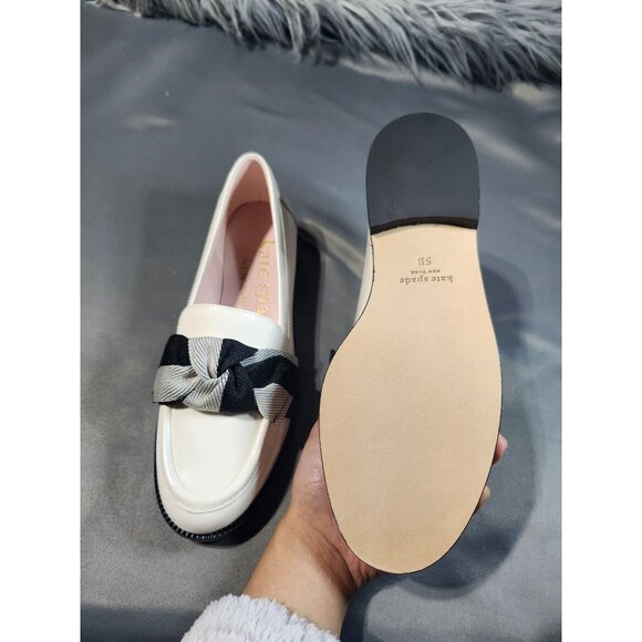women's kate spade Leandra Loafers - size 5 - Cream/ Black Multi - Picture 5 of 11